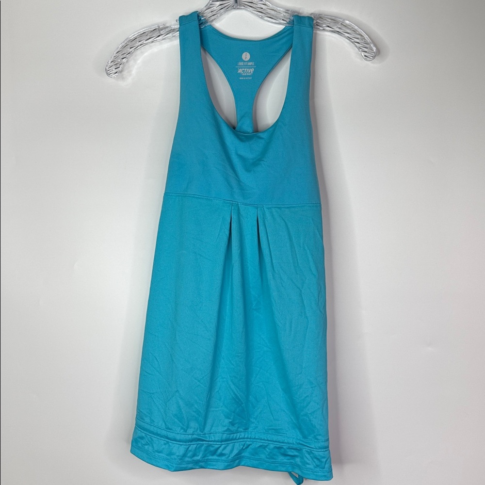 Old Navy Active Loose Fit Ample Turquoise Blue Work Out Tank Top Size Small NWT